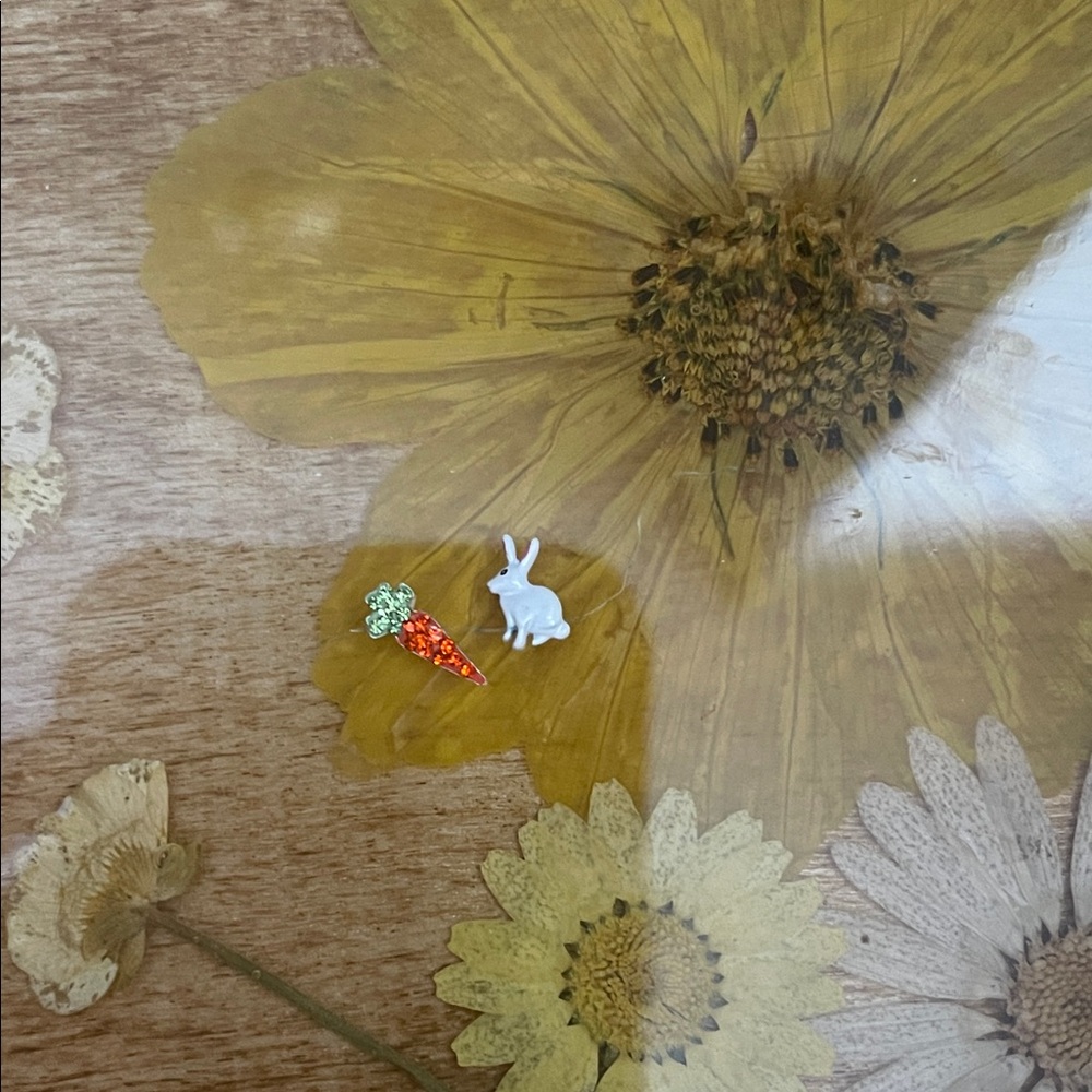 Origami Owl White Rabbit and Orange carrot